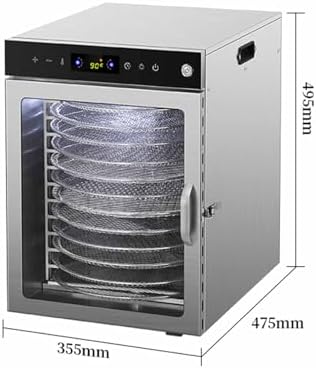 🌿 Commercial Stainless Steel Food Dehydrator – 6 Tray Premium Drying Machine for Fruits, Vegetables & Herbs 🍎🥕