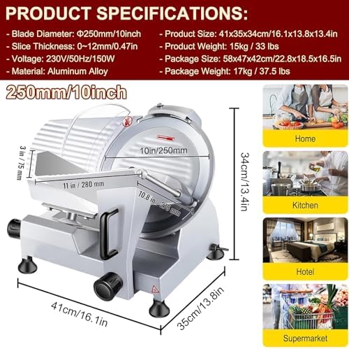 🔪 Electric Home Meat & Food Slicer – Effortless Precision Cutting 🍖