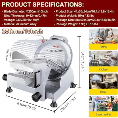 🔪 Electric Home Meat & Food Slicer – Effortless Precision Cutting 🍖