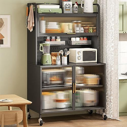 🏡 5-Tier Kitchen Storage Rack – Stylish & Space-Saving Organization 🍴