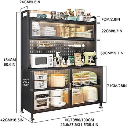 🏡 5-Tier Kitchen Storage Rack – Stylish & Space-Saving Organization 🍴