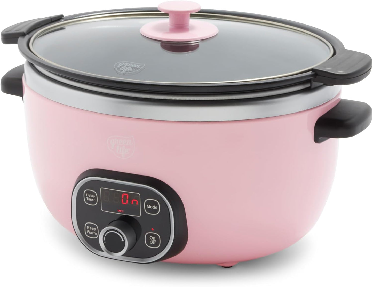 🍲 Extra-Large 6QT Ceramic Slow Cooker – Healthy & Easy Family Meals 🏡