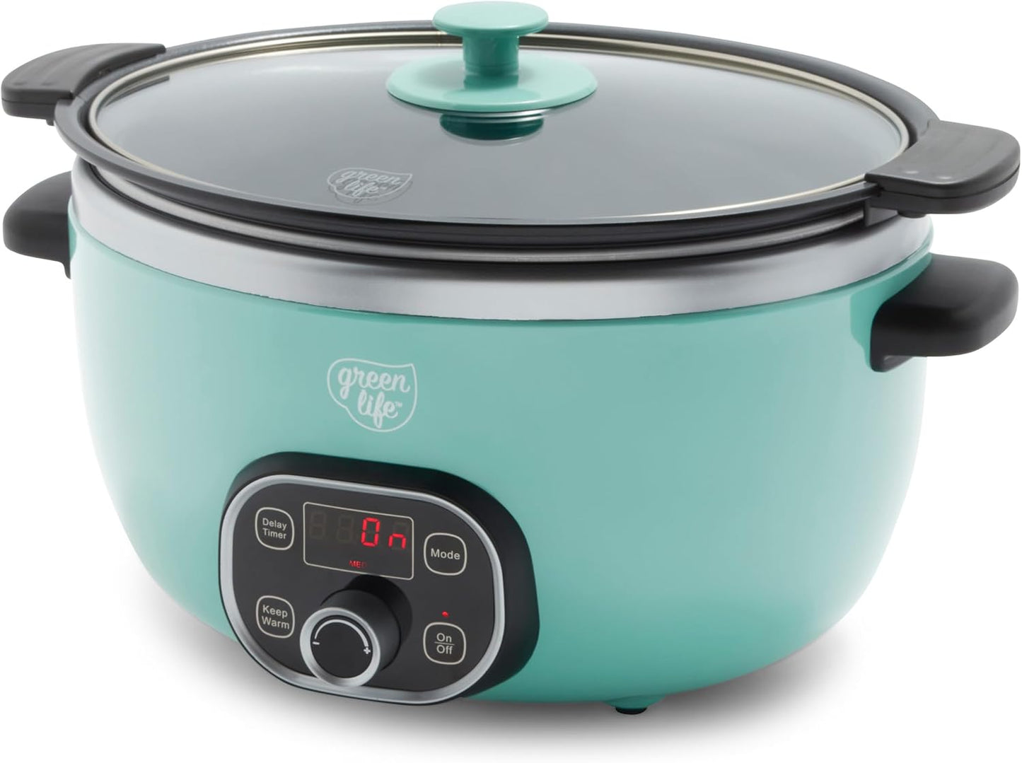 🍲 Extra-Large 6QT Ceramic Slow Cooker – Healthy & Easy Family Meals 🏡