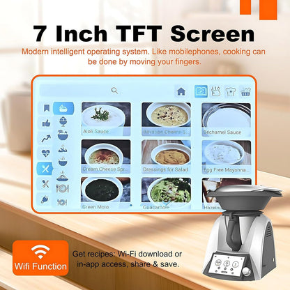 🍲 Multi-Function Kitchen Cooking & Food Processor Machine 🍳 Touchscreen Smart Appliance for Easy Meal Prep 🥗