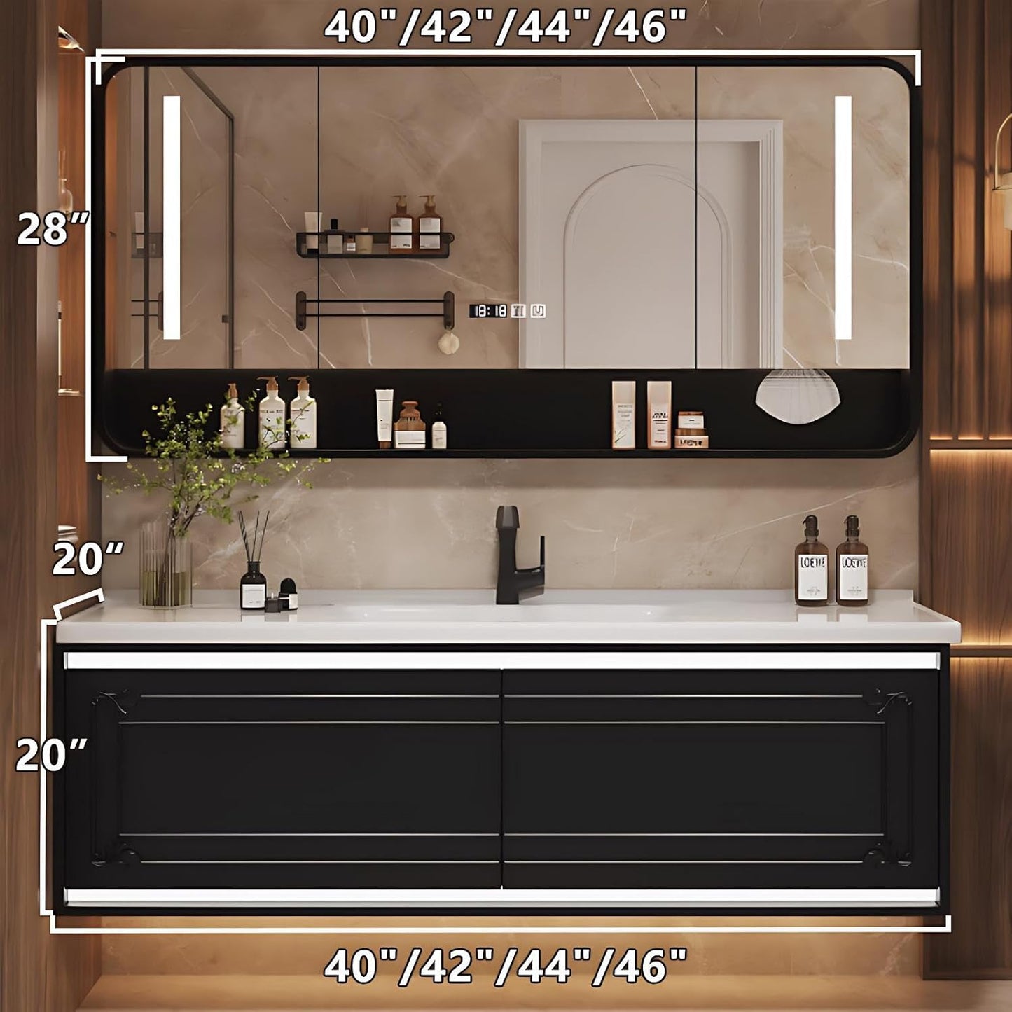 🛁 Modern 40" Single Bathroom Vanity with Storage 🌿✨ – Sleek & Stylish Upgrade for Your Bathroom