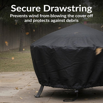 🔥 Heavy-Duty Round Fire Pit Cover – Protect Your Outdoor Fire Pit Year-Round 🌦️