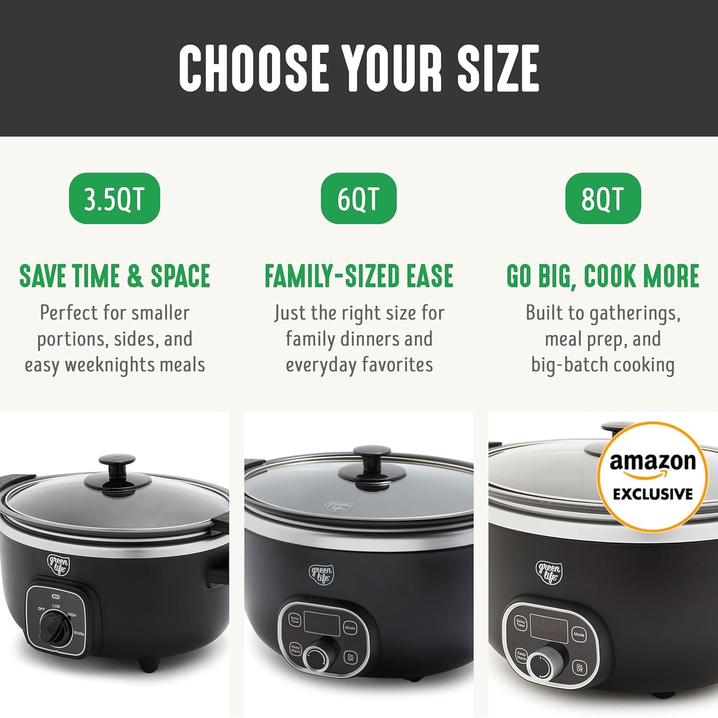 🍲 Extra-Large 6QT Ceramic Slow Cooker – Healthy & Easy Family Meals 🏡
