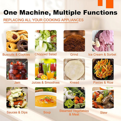 🍲 Multi-Function Kitchen Cooking & Food Processor Machine 🍳 Touchscreen Smart Appliance for Easy Meal Prep 🥗