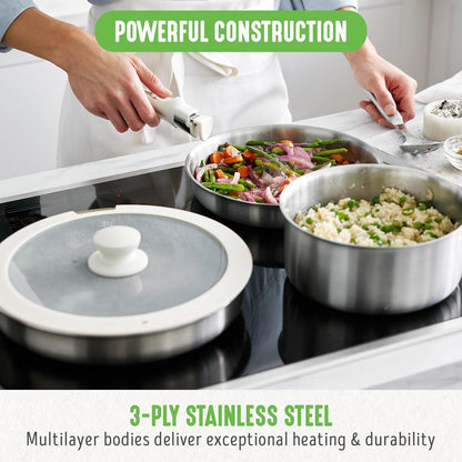 🏞️ Essential Kitchen Steamer – Durable Stainless Steel for Everyday Cooking 💛