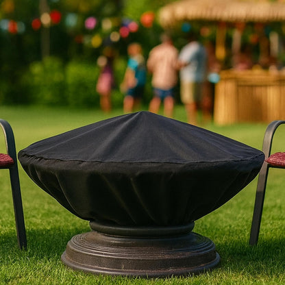 🔥 Heavy-Duty Round Fire Pit Cover – Protect Your Outdoor Fire Pit Year-Round 🌦️